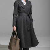 Manteau gris Palma - Tweed irlandais
