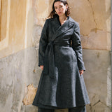 Manteau gris Palma - Tweed irlandais