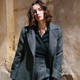 Manteau gris Palma - Tweed irlandais