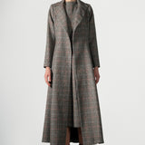 Manteau à carreaux maxi Palma