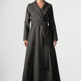 Manteau Maxi Gris Palma