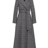 Manteau à carreaux maxi Palma