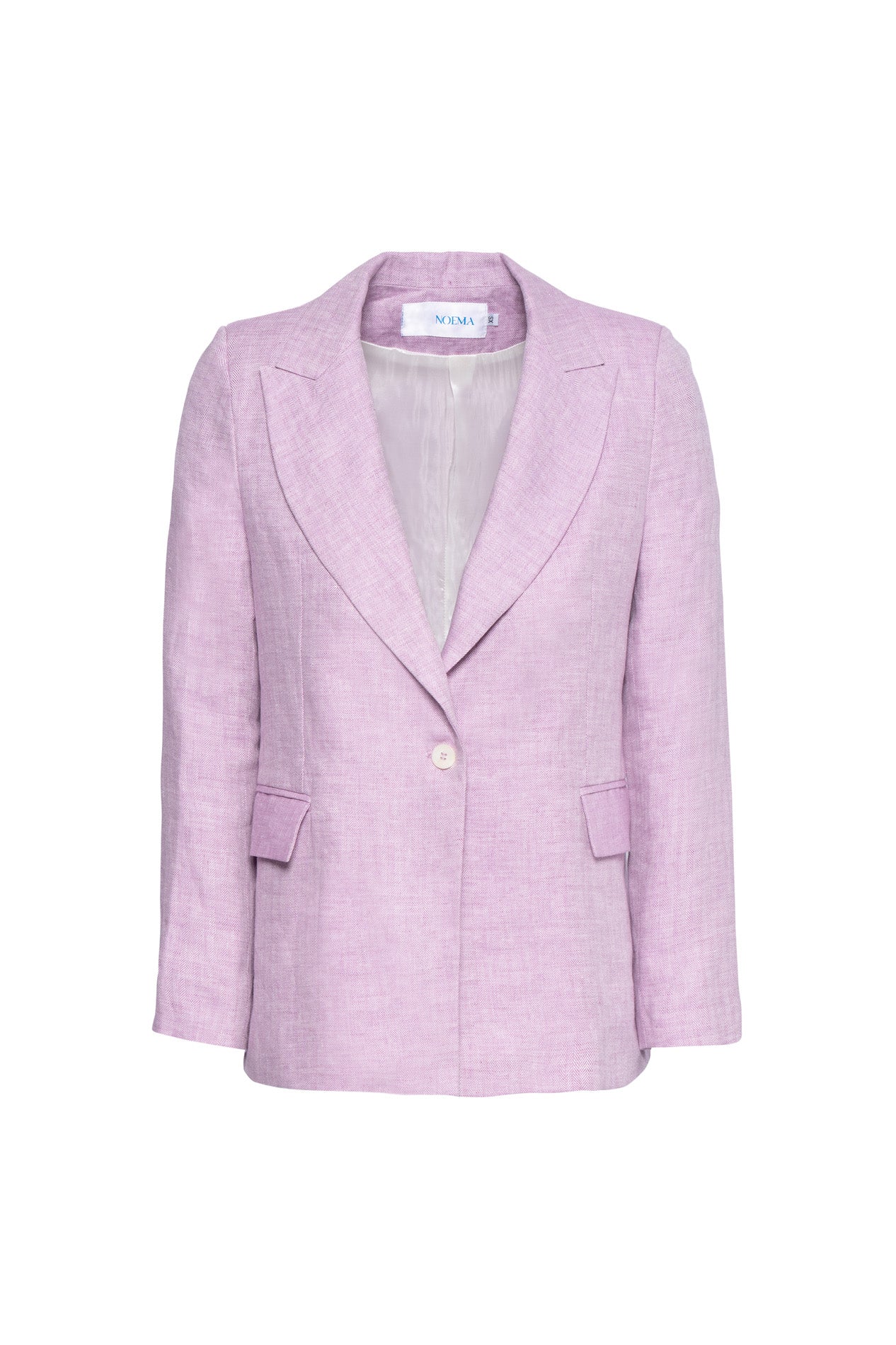 Gale Herringbone Pink - Linen