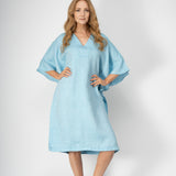 Coral Dress - Sky Blue