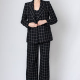 Gale Black Check Blazer