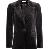 Gale Black Blazer - Organic Velvet