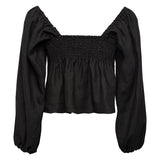 Kaia Black Blouse