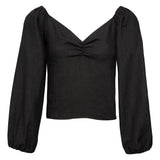 Kaia Black Blouse