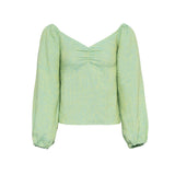 Kaia Green Blouse - Linen