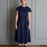Kate Navy in Navy and Burgundy Check