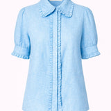 Blusa con volantes Alcudia Off White