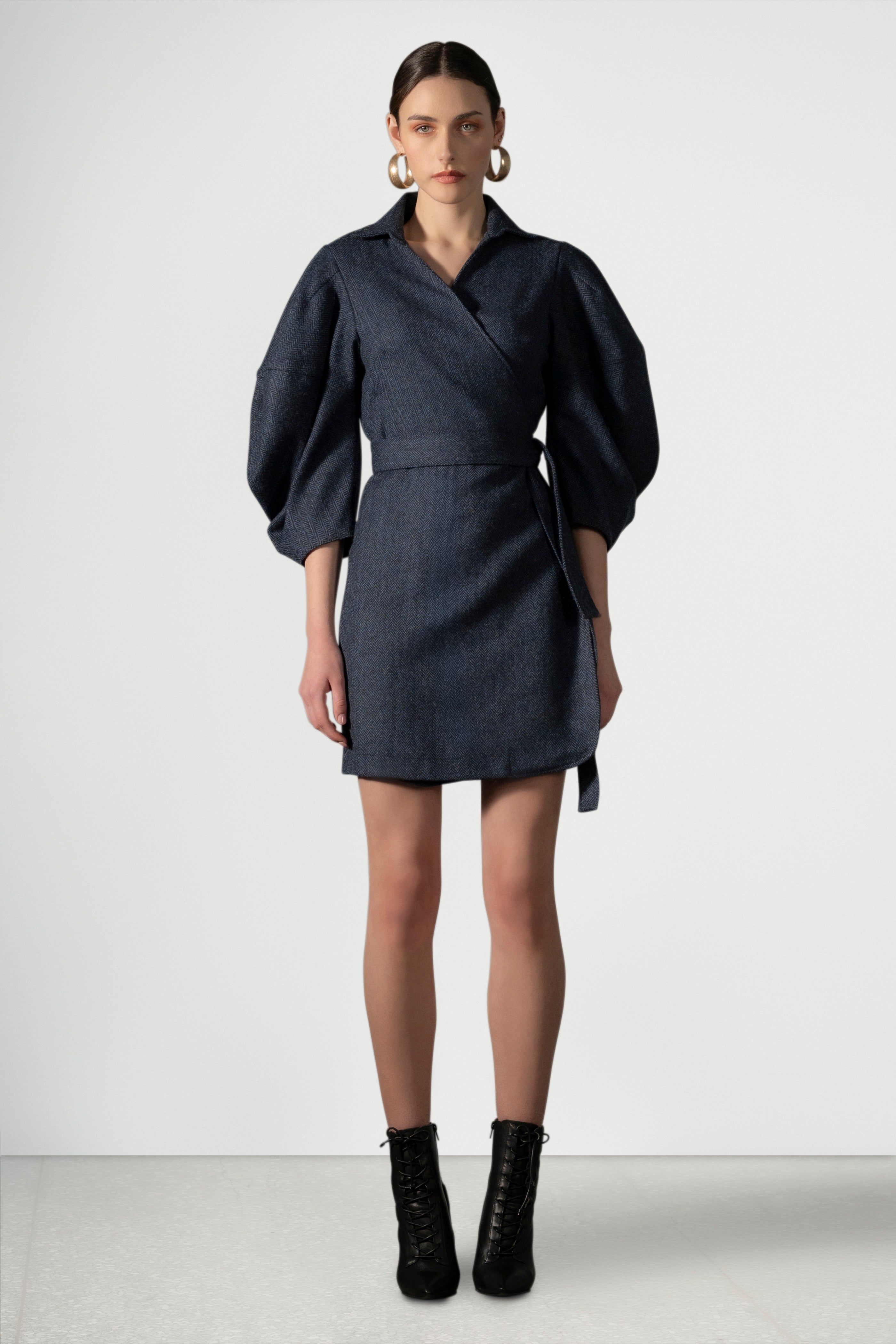 Nerissa Navy Dress