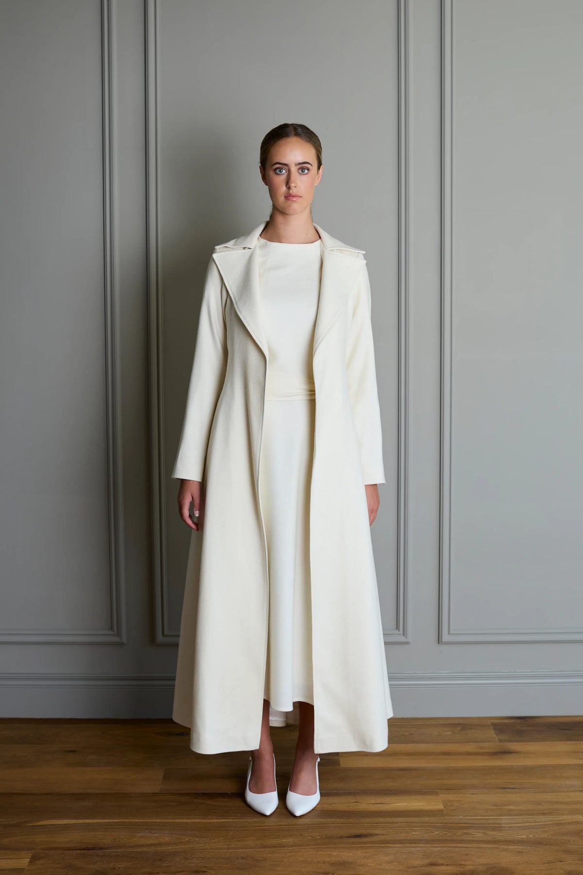 Manteau Palma Maxy Blanc cassé