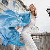 Palma Coat Maxi Sky Blue