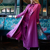 Palma Maxi Coat Pink Merino Wool