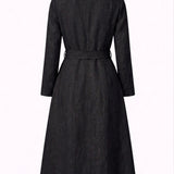 Palma Coat Black Linen