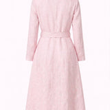 Palma Coat Pink Check Linen