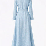 Palma Coat Maxi Sky Blue