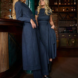 Kate Navy in Navy and Burgundy Check